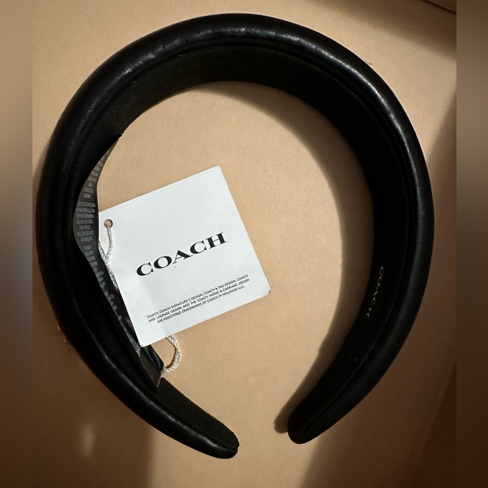 Coach Leather Headband